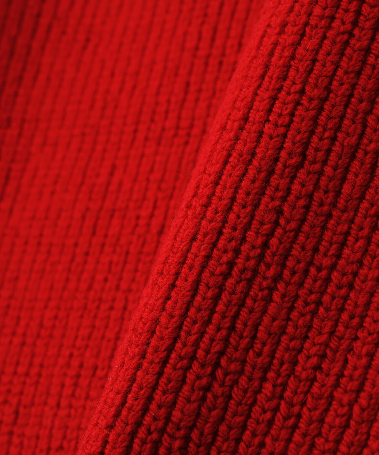 STUDIO NICHOLSON / LAMBSWOOL RIB POLO COLLAR JUMPER