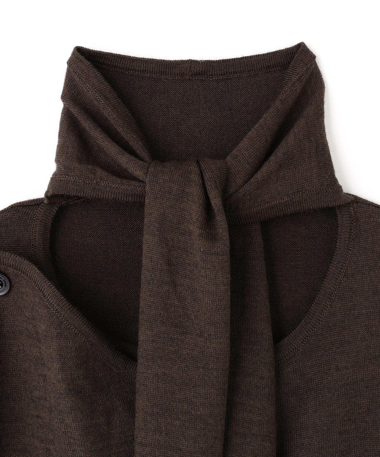 LEMAIRE / ASYMMETRICAL SLEEVELESS CARDIGAN