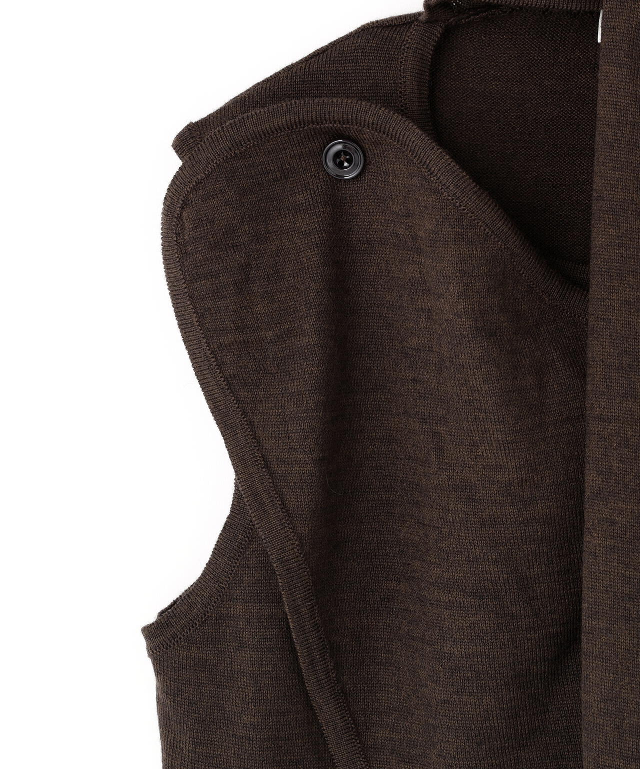 LEMAIRE / ASYMMETRICAL SLEEVELESS CARDIGAN