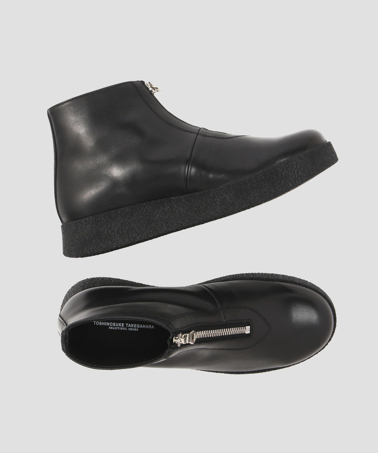 BEAUTIFUL SHOES / CREPE-CUP FRONT-ZIP