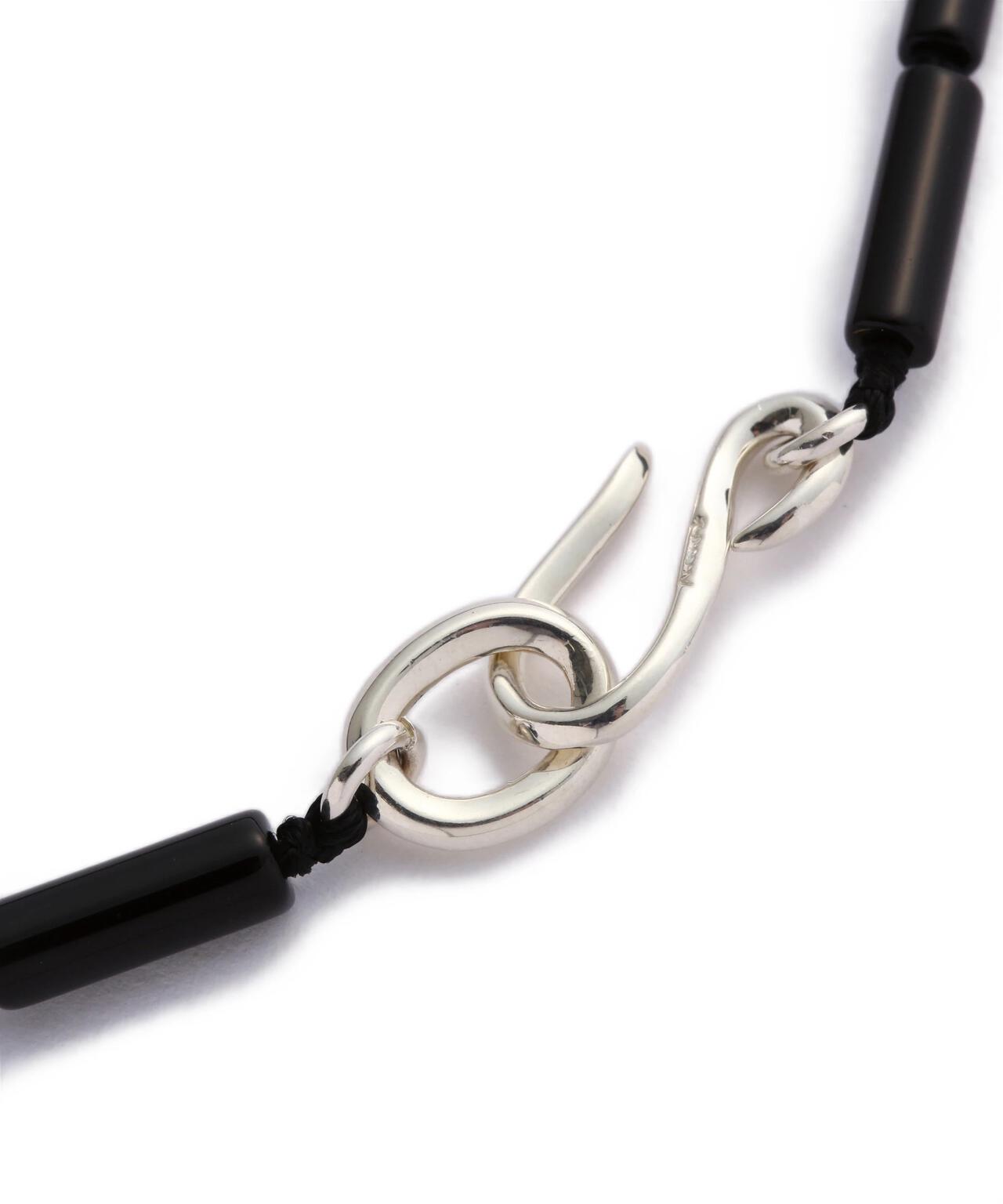 R.ALAGAN / SMALL TUBE ONYX NECKLACE