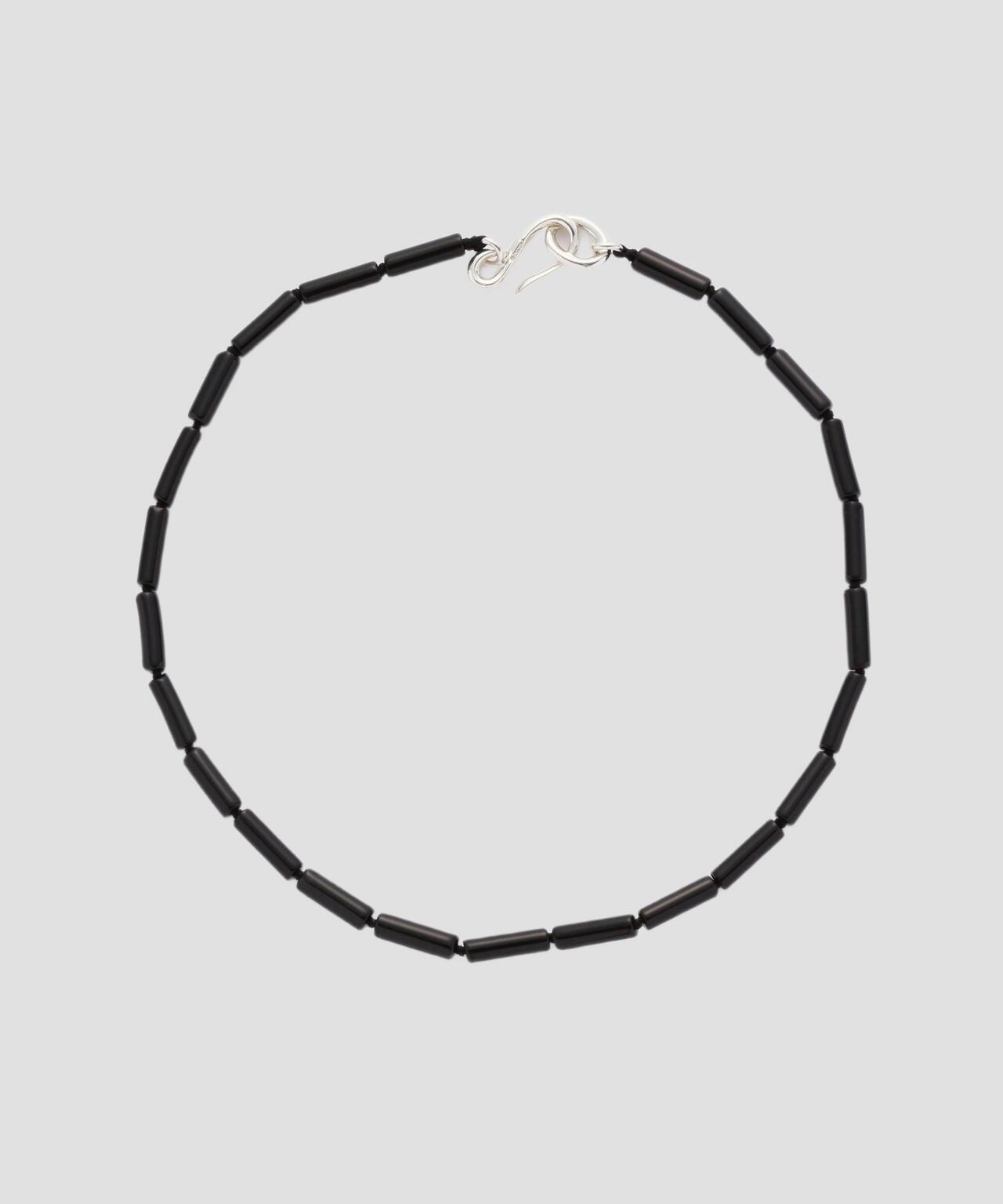R.ALAGAN / SMALL TUBE ONYX NECKLACE