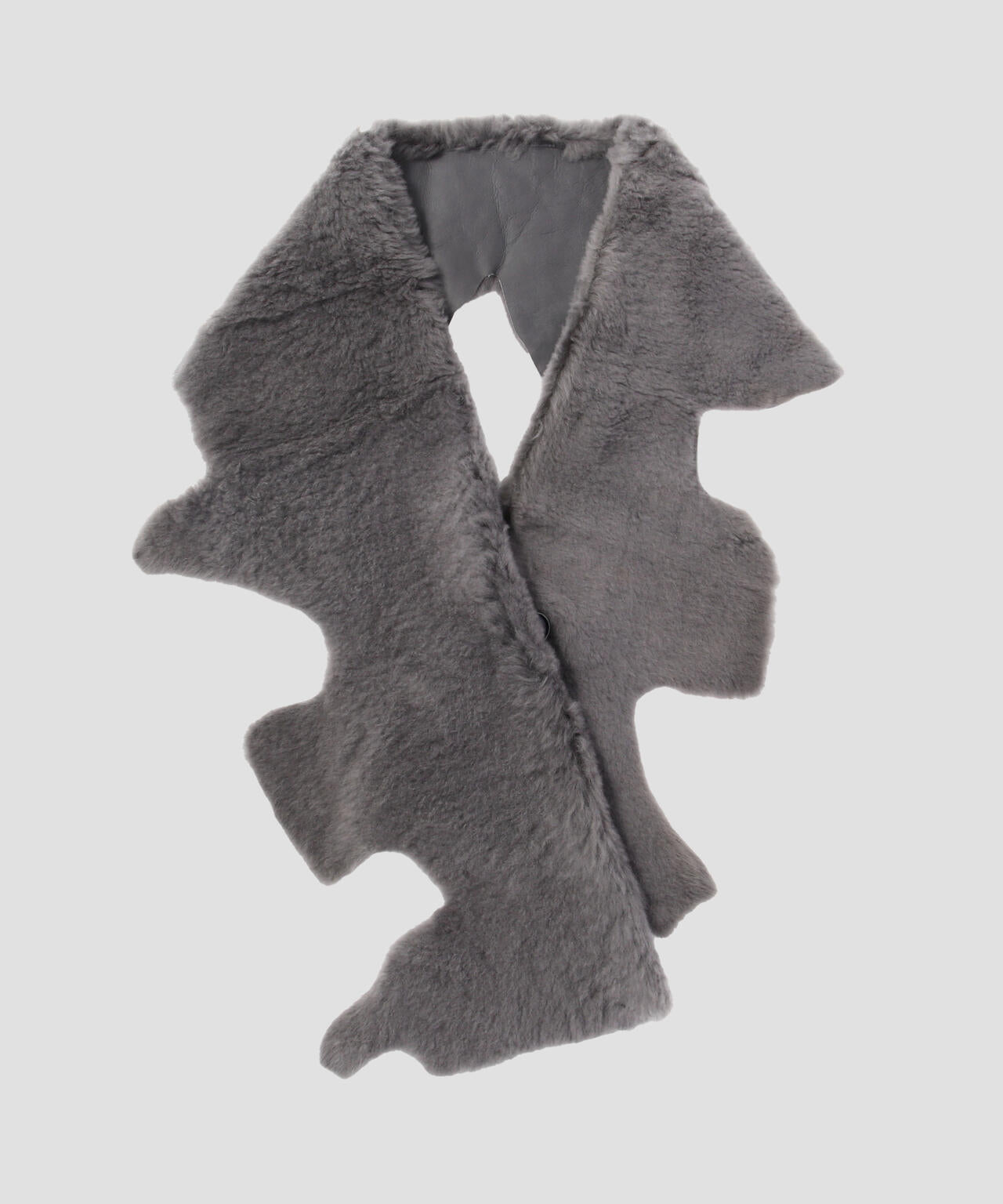 KARL DONOGHUE / CASHMERE TOUCH SHEARLING NATURAL EDGE SCARF