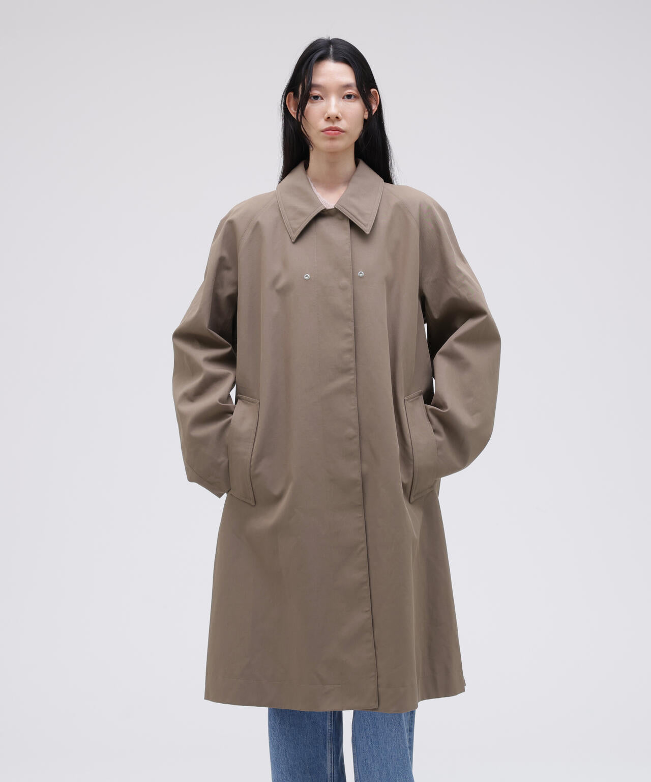 STUDIO NICHOLSON / VINTAGE TWILL WR DETACHABLE CAPE PARKA