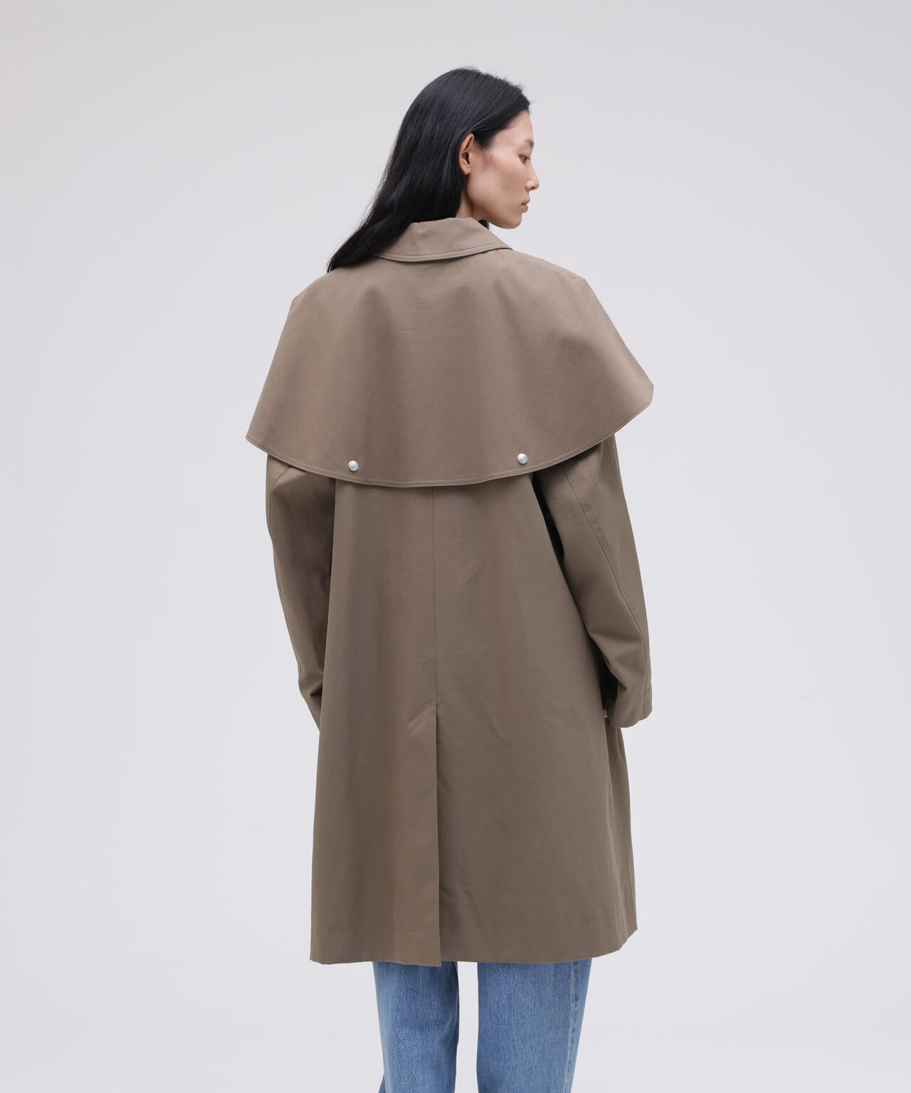 STUDIO NICHOLSON / VINTAGE TWILL WR DETACHABLE CAPE PARKA