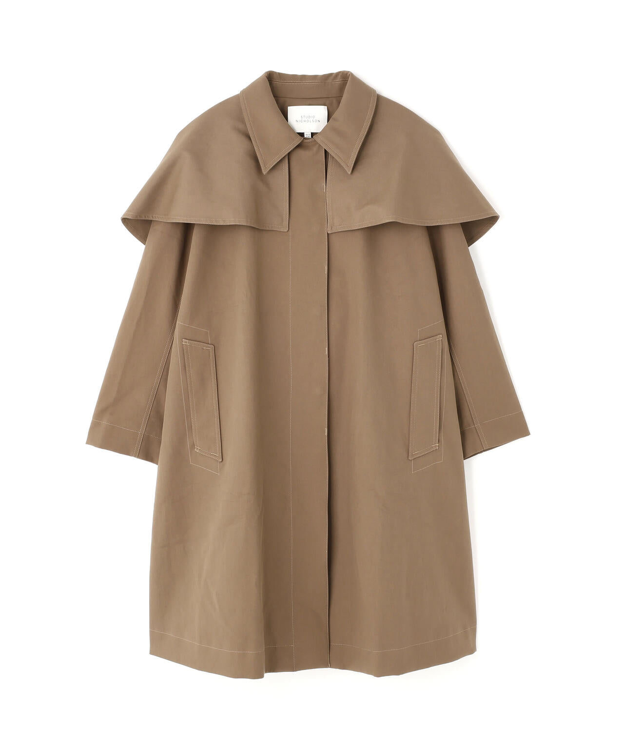 STUDIO NICHOLSON / VINTAGE TWILL WR DETACHABLE CAPE PARKA