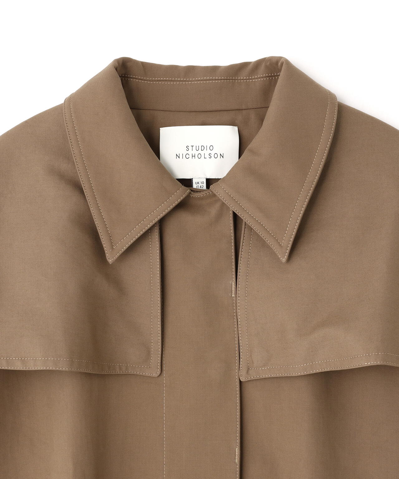 STUDIO NICHOLSON / VINTAGE TWILL WR DETACHABLE CAPE PARKA