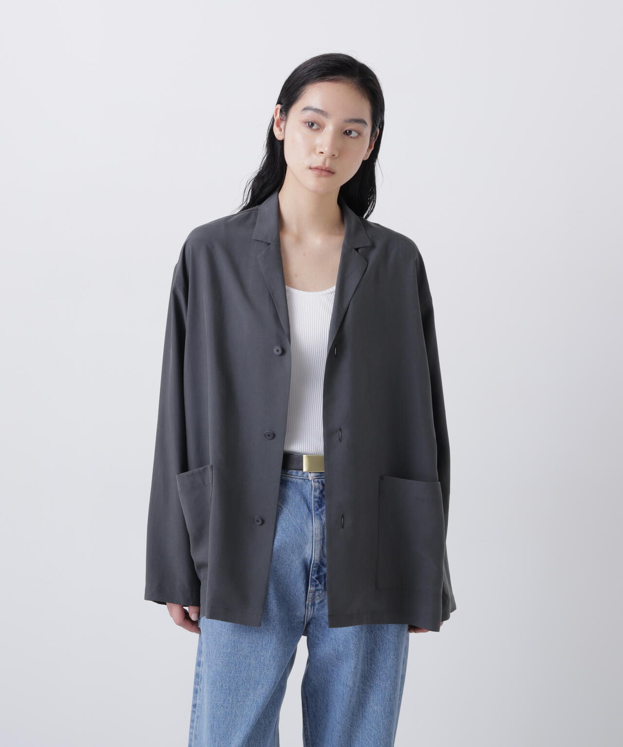 ATON / SILK SUEDE SHIRTS JACKET