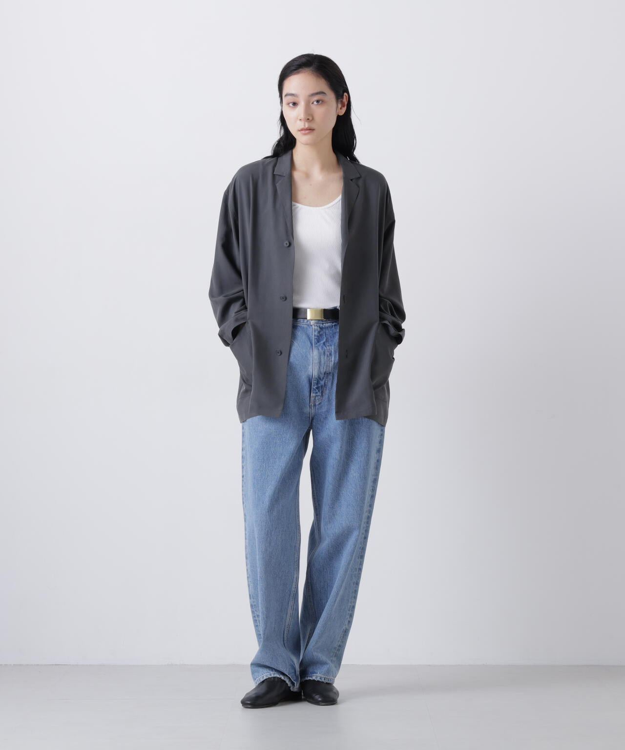 ATON / SILK SUEDE SHIRTS JACKET