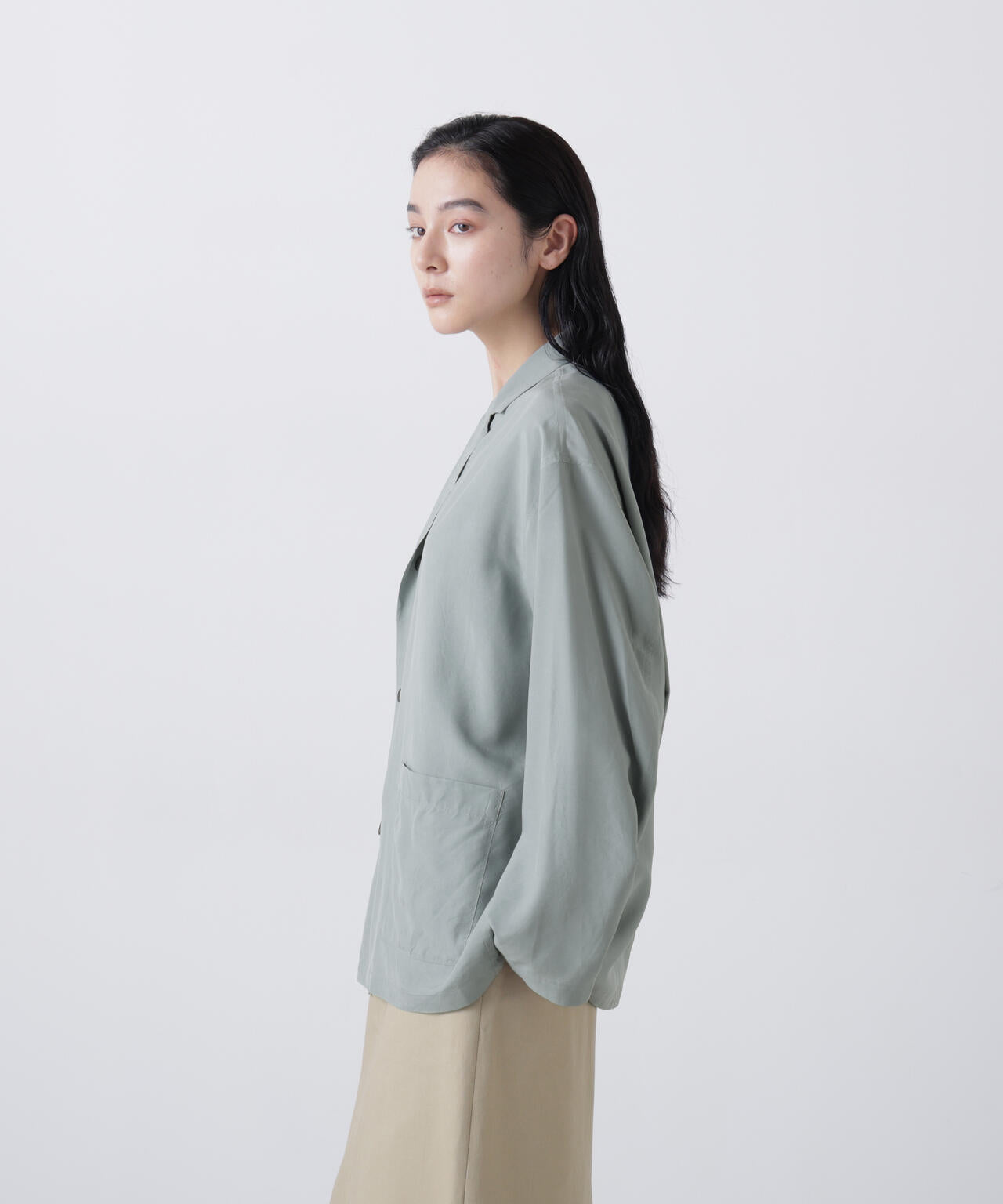 ATON / SILK SUEDE SHIRTS JACKET