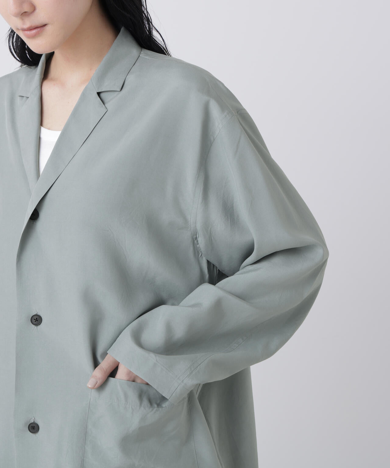 ATON / SILK SUEDE SHIRTS JACKET