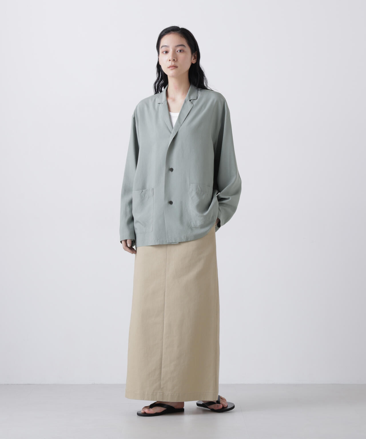 ATON / SILK SUEDE SHIRTS JACKET