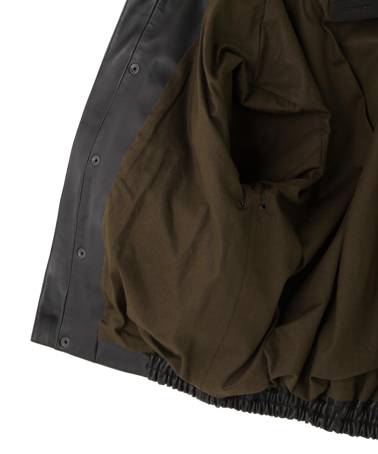 LEMAIRE / LEATHER BLOUSON WITH POCKETS