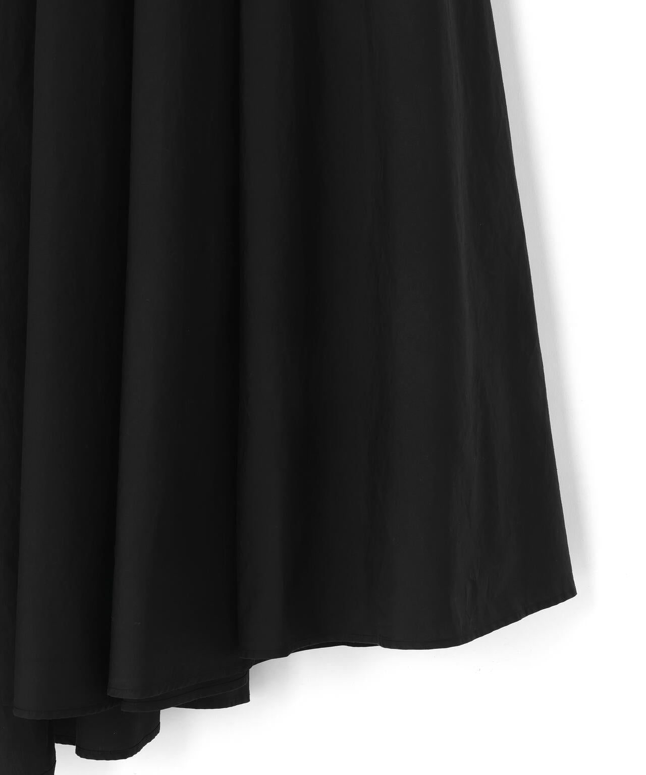 ATON / NATURAL DYED COTTON LAWN GATHERED SKIRT