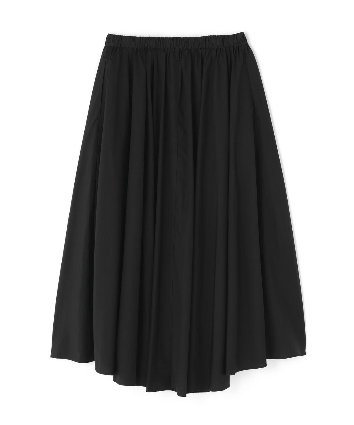 ATON / NATURAL DYED COTTON LAWN GATHERED SKIRT