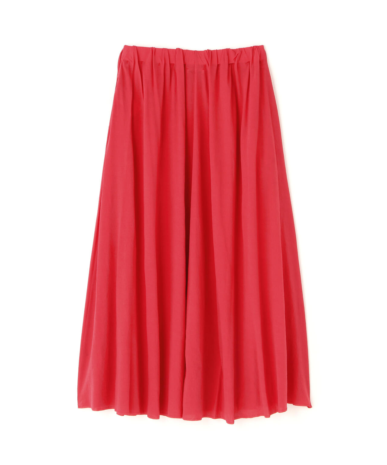 ATON / SHRINK FRESCA JERSEY GATHERED SKIRT