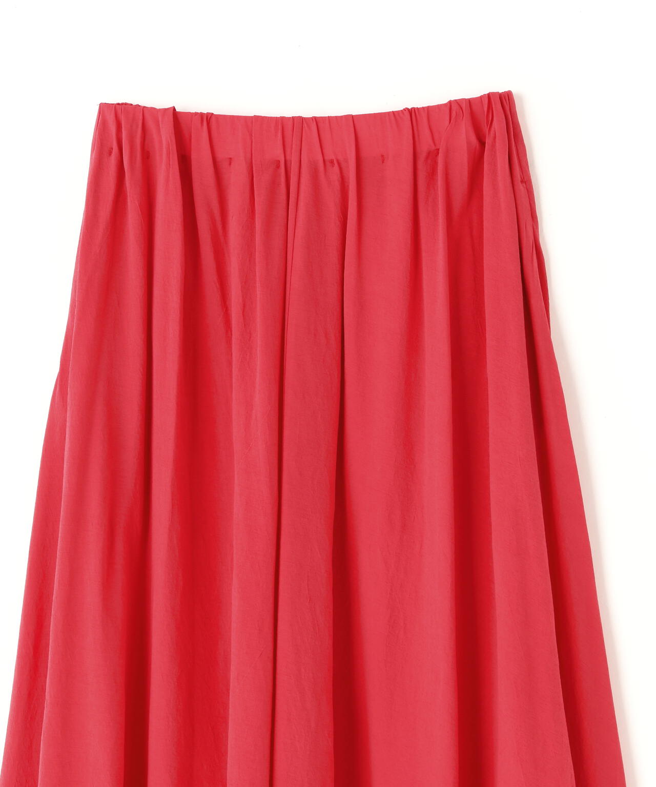 ATON / SHRINK FRESCA JERSEY GATHERED SKIRT