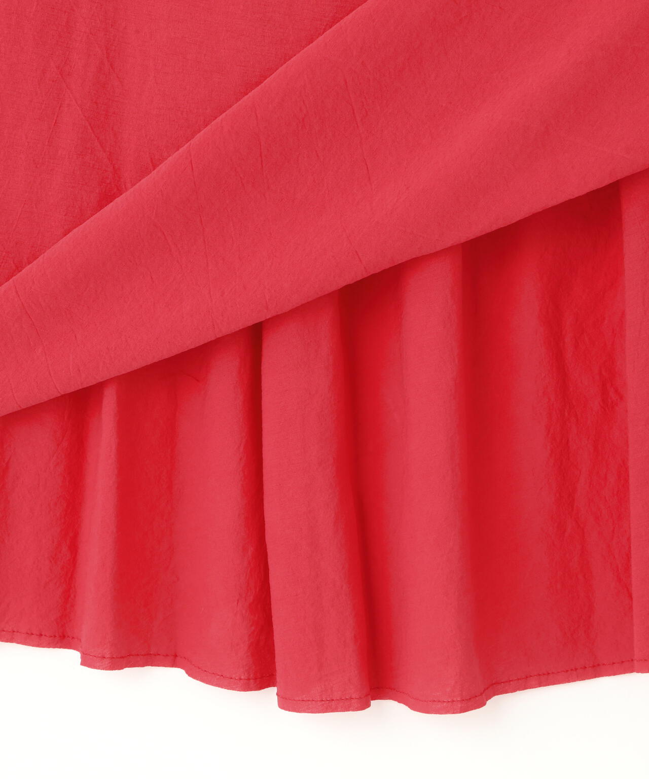 ATON / SHRINK FRESCA JERSEY GATHERED SKIRT