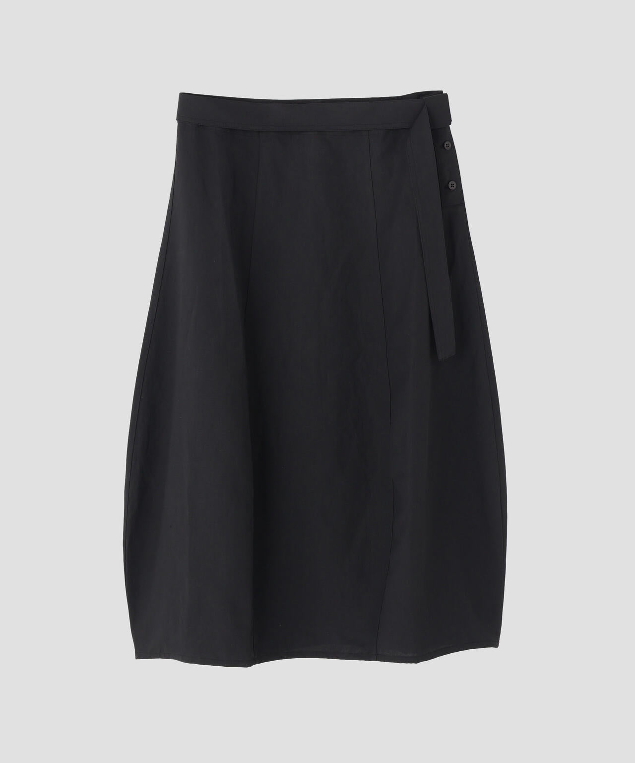 STUDIO NICHOLSON / POWDER VISCOSE LINEN BELT WRAP SKIRT