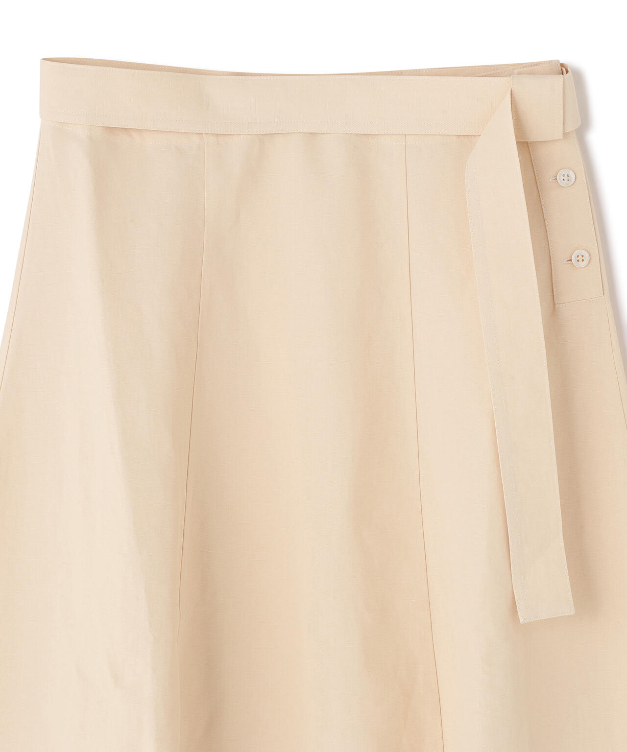 STUDIO NICHOLSON / POWDER VISCOSE LINEN BELT WRAP SKIRT