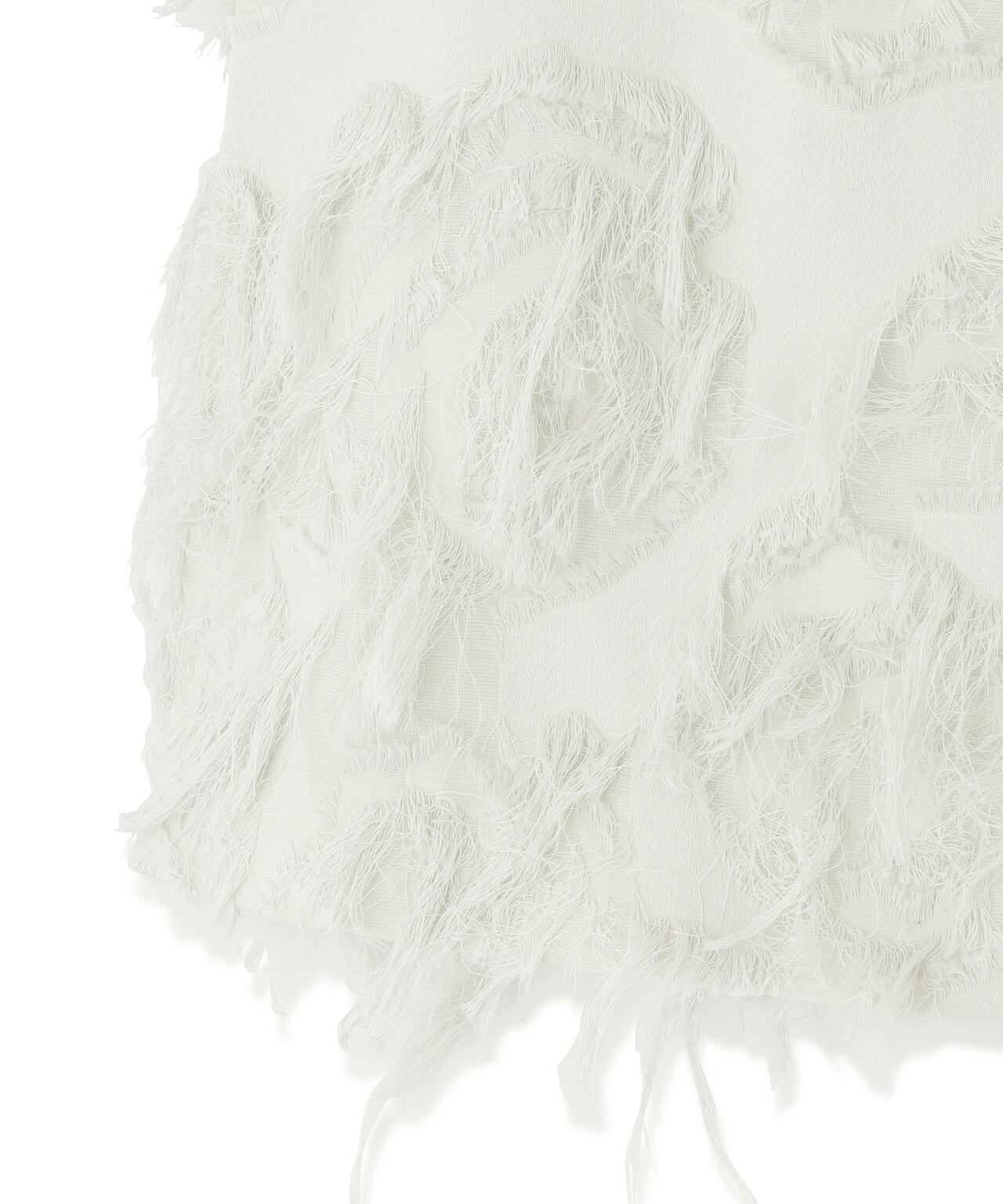 STUDIO NICHOLSON / FRINGE JACQUARD FRINGED SKIRT