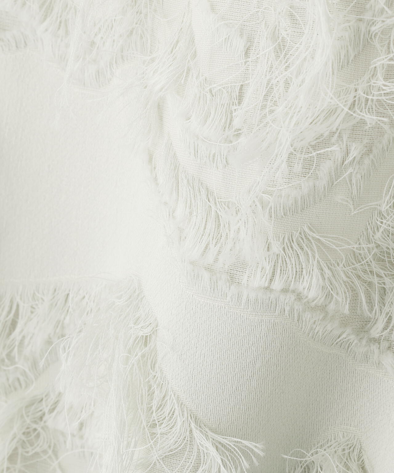 STUDIO NICHOLSON / FRINGE JACQUARD FRINGED SKIRT