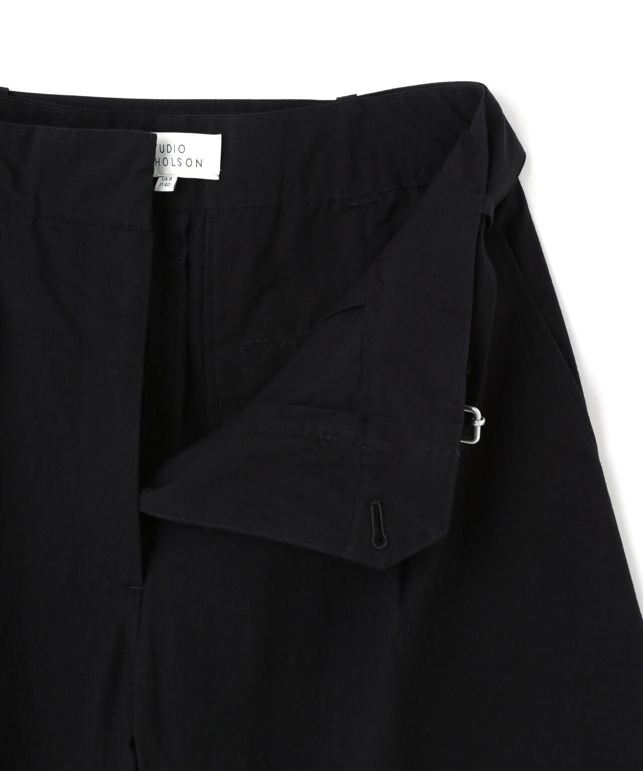 STUDIO NICHOLSON / TYPEWRITER COTTON BELTED PLEATED SHORT