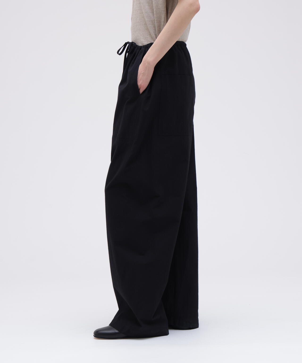 STUDIO NICHOLSON / TYPEWRITER COTTON DRAW CORD PANT