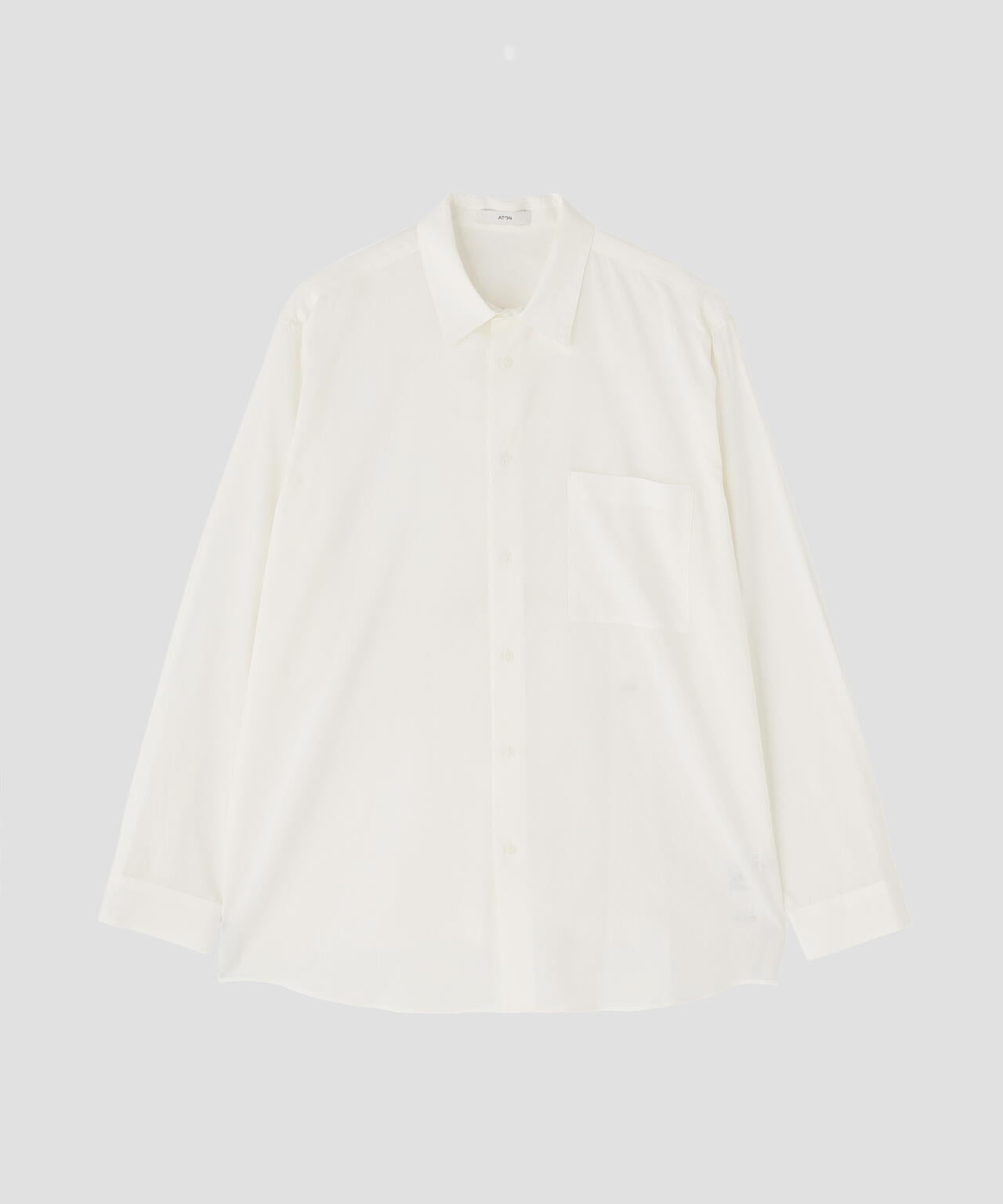 ATON / COTTON SILK STANDARD SHIRT