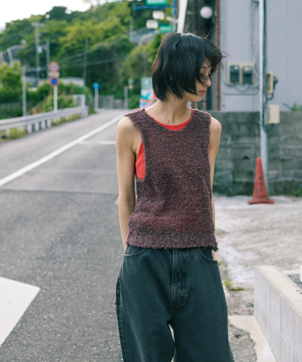 SAYAKA DAVIS / LINEN FUR TANK