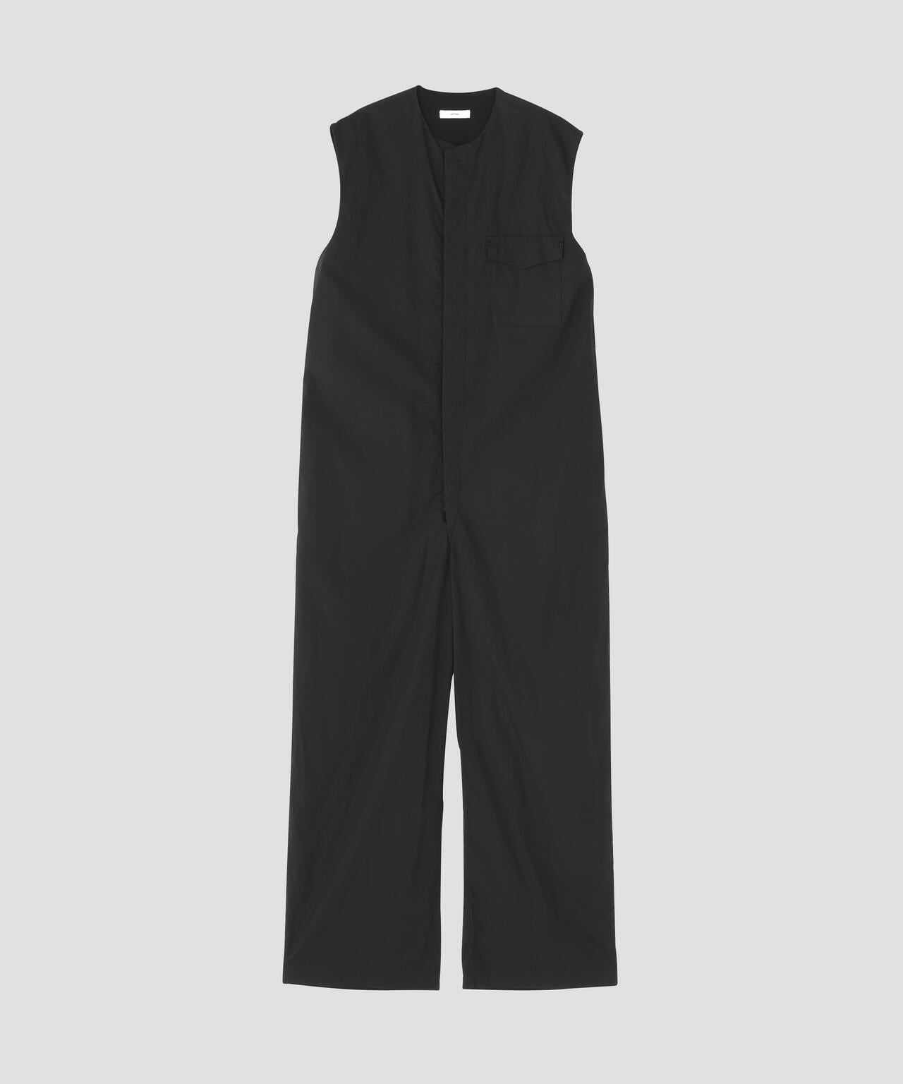 ATON / NATURAL DYED COTTON LAWN JUMP SUIT