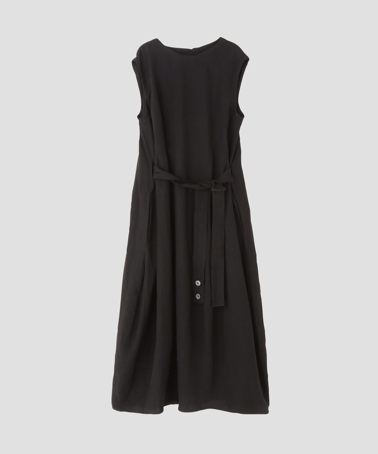 STUDIO NICHOLSON / VINTAGE SOFT LINEN WIDE STRAP VOLUME DRESS