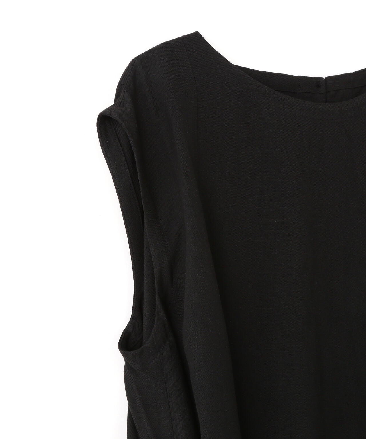 STUDIO NICHOLSON / VINTAGE SOFT LINEN WIDE STRAP VOLUME DRESS