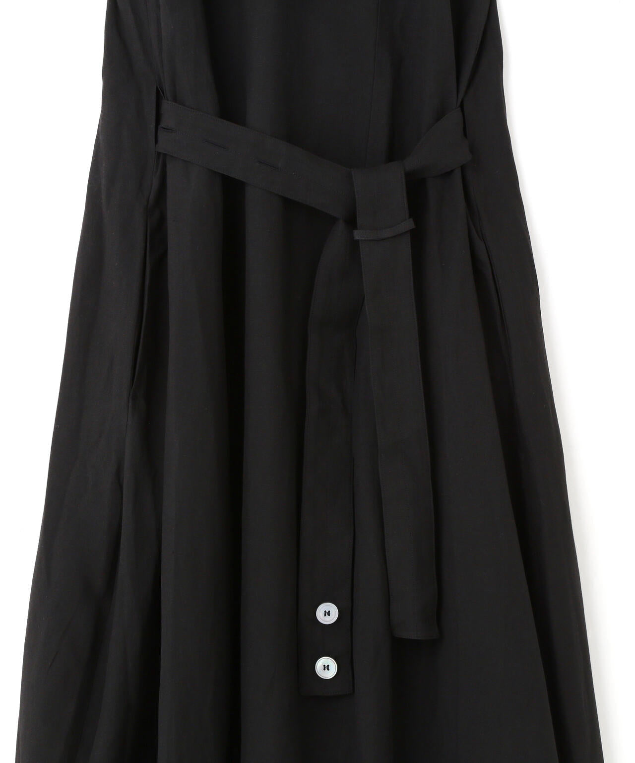 STUDIO NICHOLSON / VINTAGE SOFT LINEN WIDE STRAP VOLUME DRESS