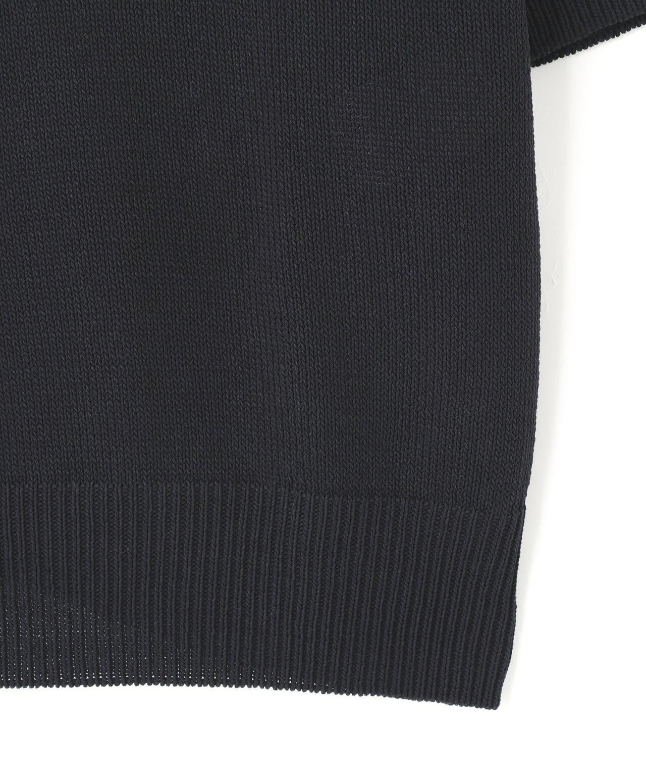 STUDIO NICHOLSON / PAPER YARN KNITTED POLO TOP