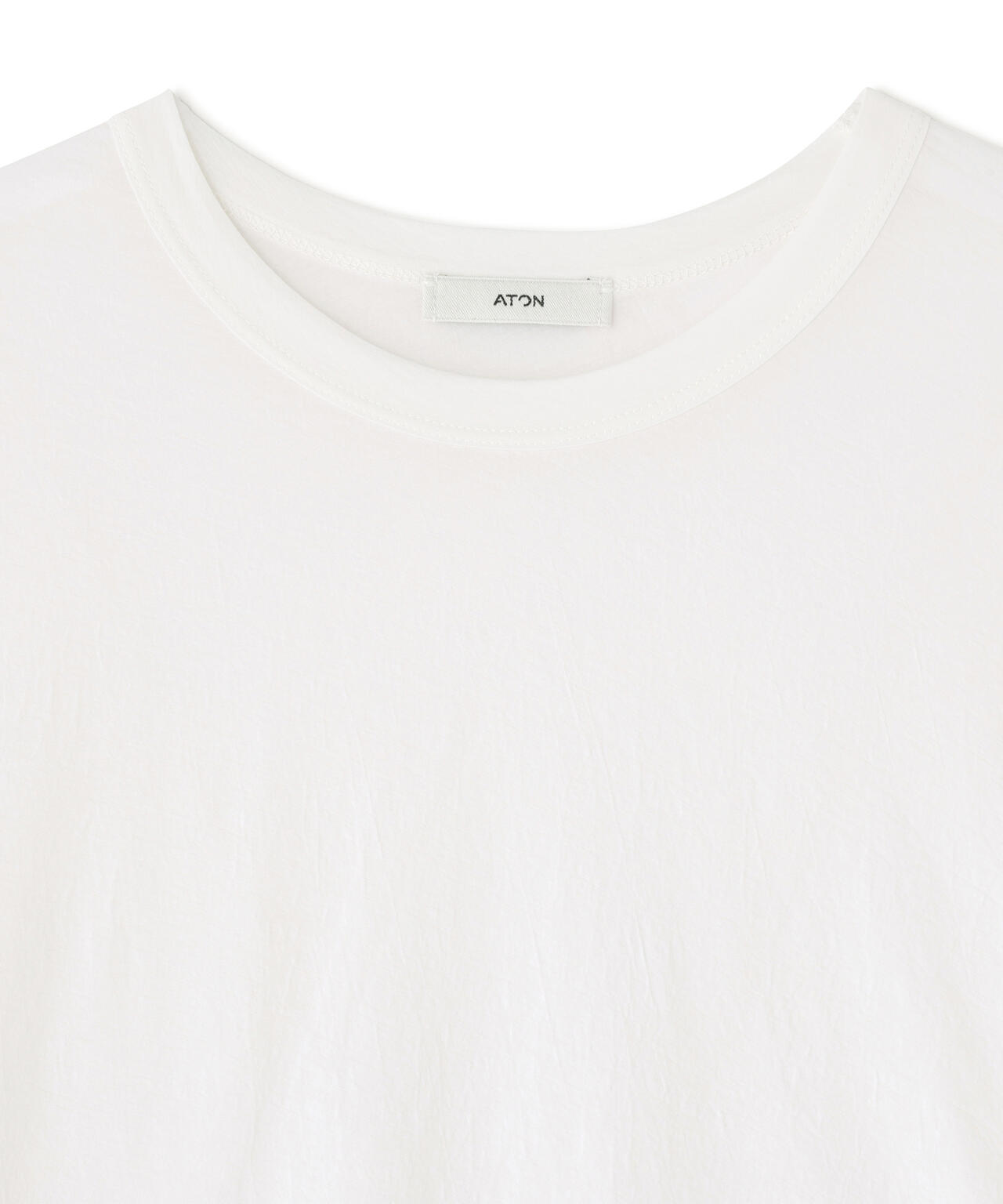 ATON / SHRINK FRESCA JERSEY WIDE SLEEVE T-SHIRT