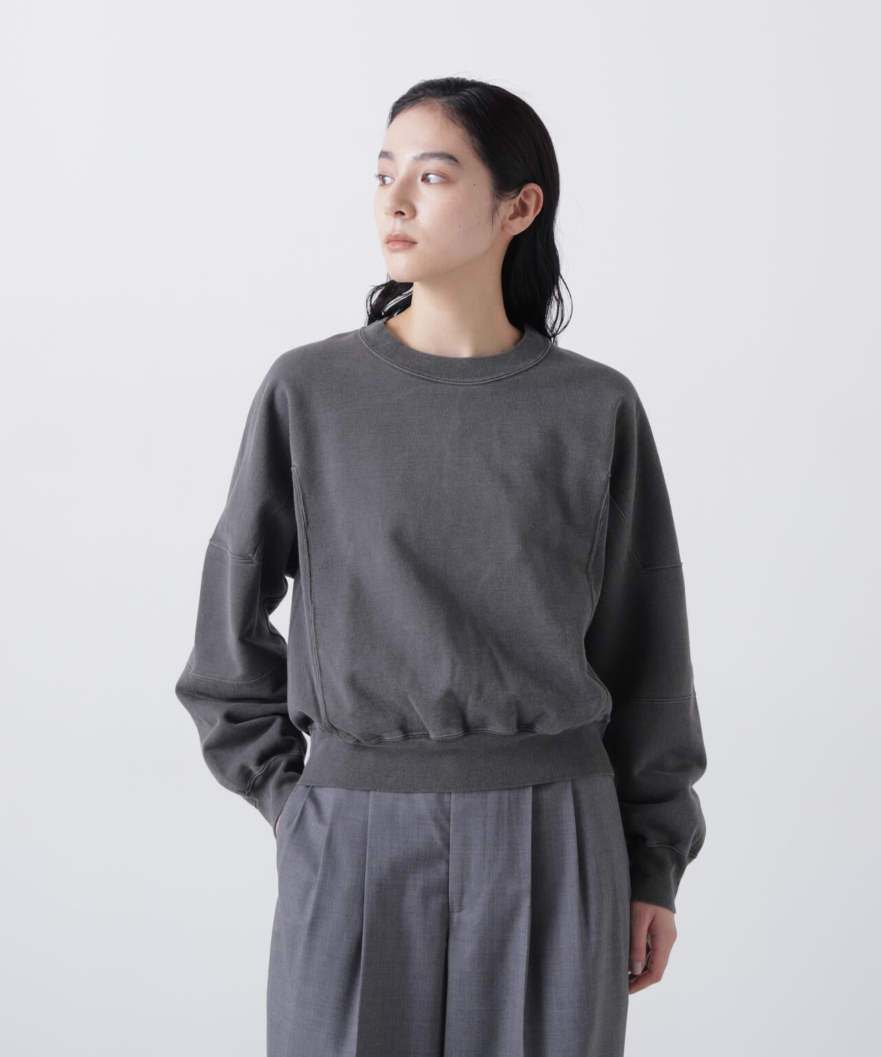 blurhms / LIGHT SWEAT PANEL PULLOVER