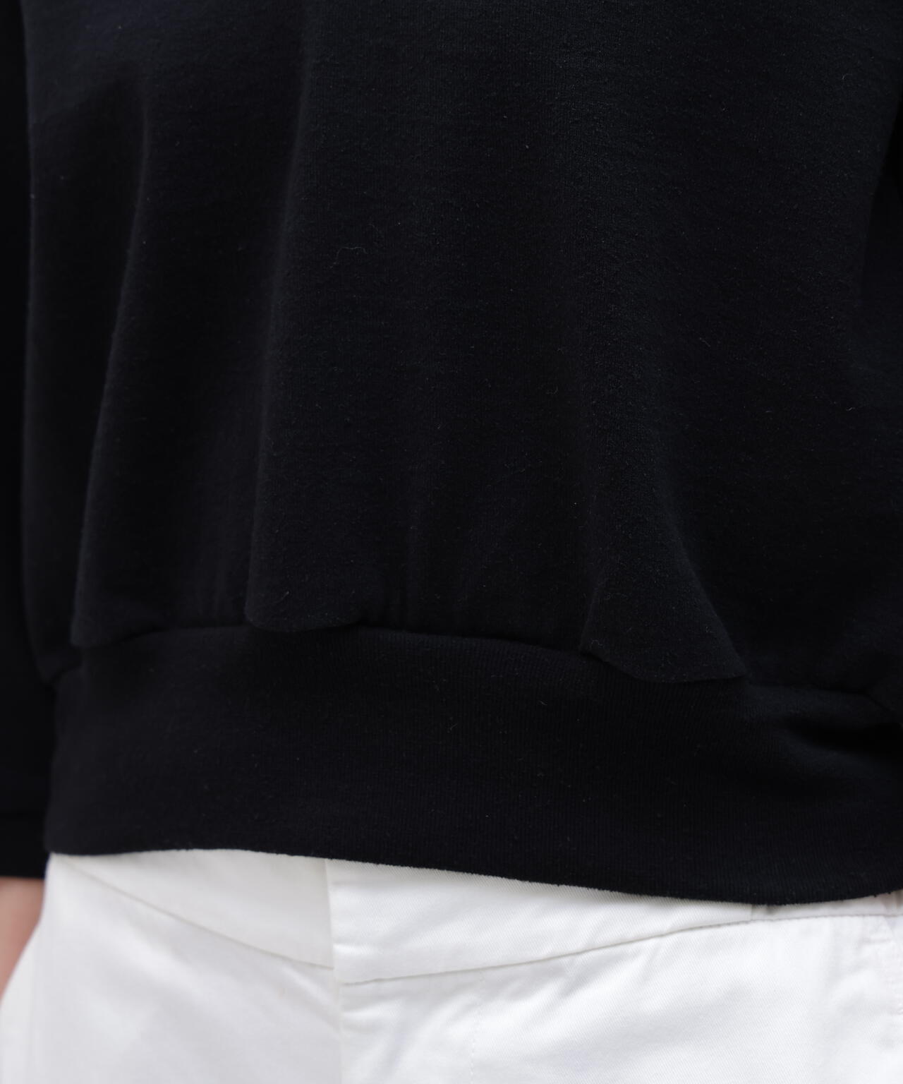 blurhms / COTTON SILK NEP SKIPPER CROPPED SLEEVE