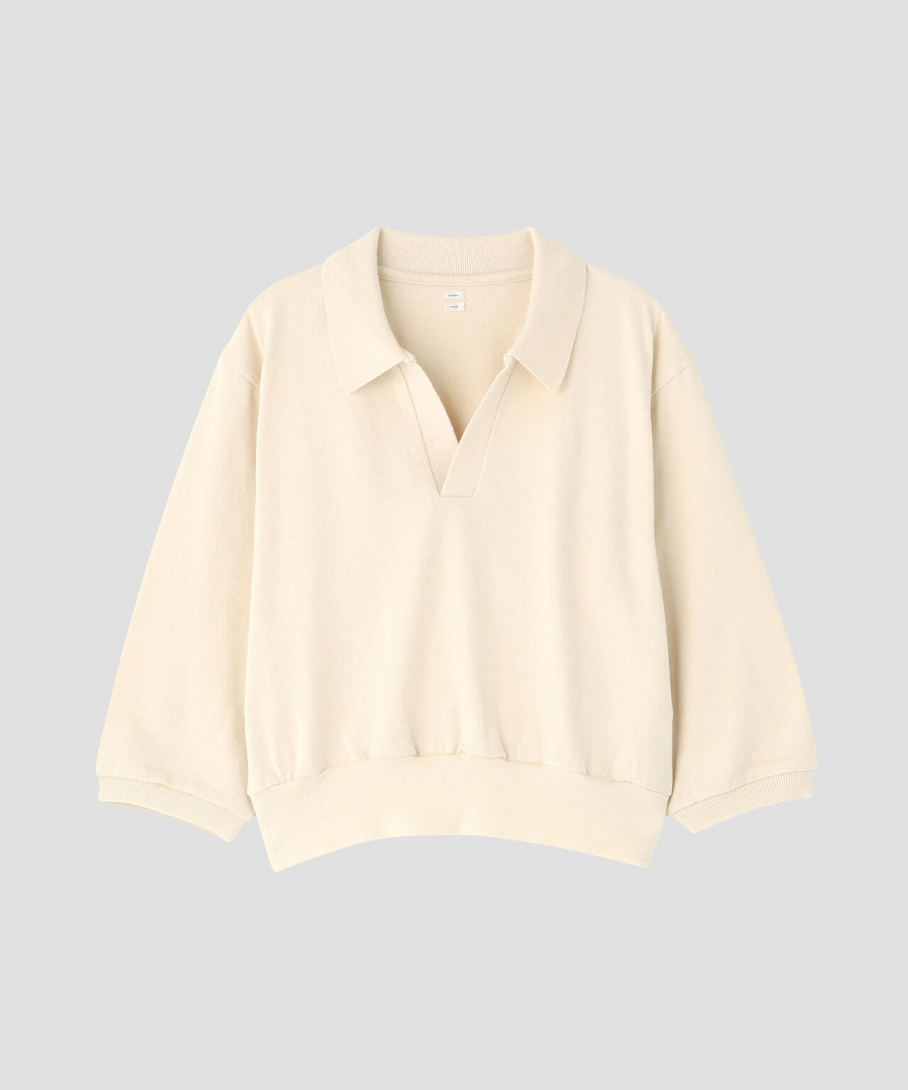blurhms / COTTON SILK NEP SKIPPER CROPPED SLEEVE