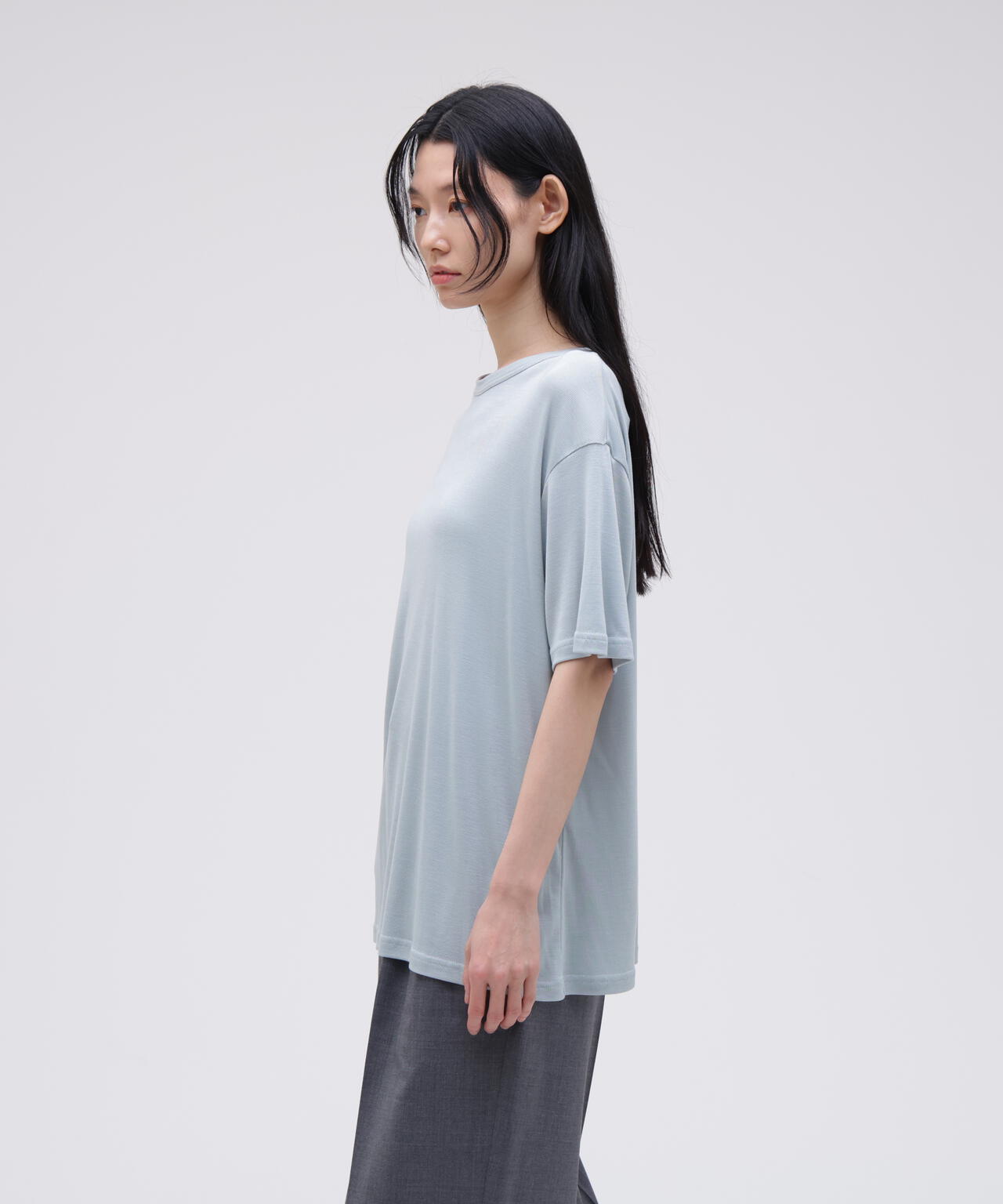STUDIO NICHOLSON / RIB LYOCELL JERSEY SHORT SLEEVE T-SHIRT