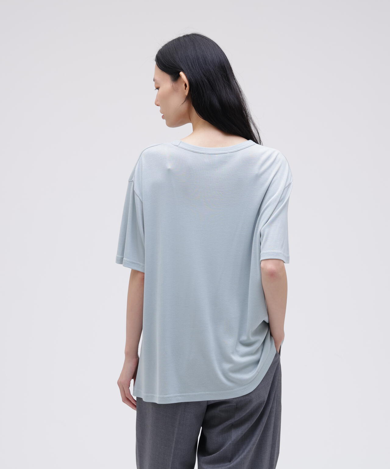STUDIO NICHOLSON / RIB LYOCELL JERSEY SHORT SLEEVE T-SHIRT