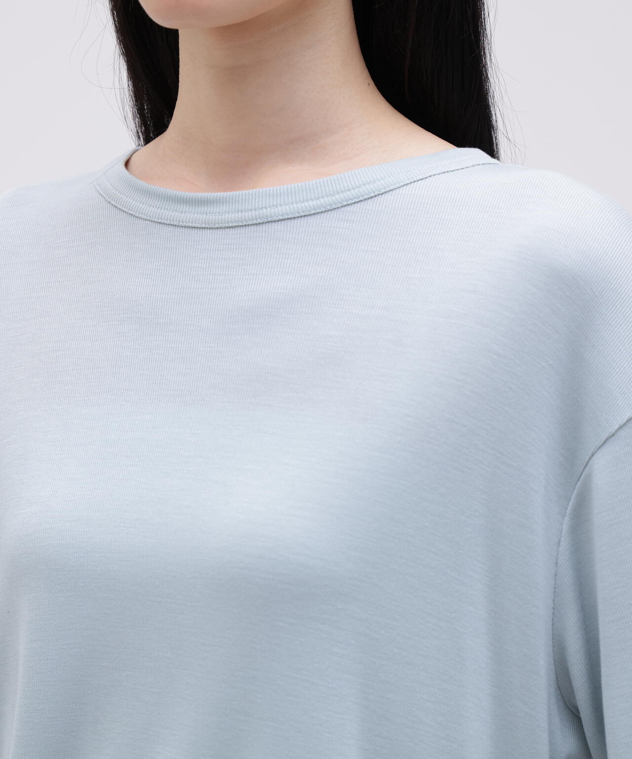 STUDIO NICHOLSON / RIB LYOCELL JERSEY SHORT SLEEVE T-SHIRT