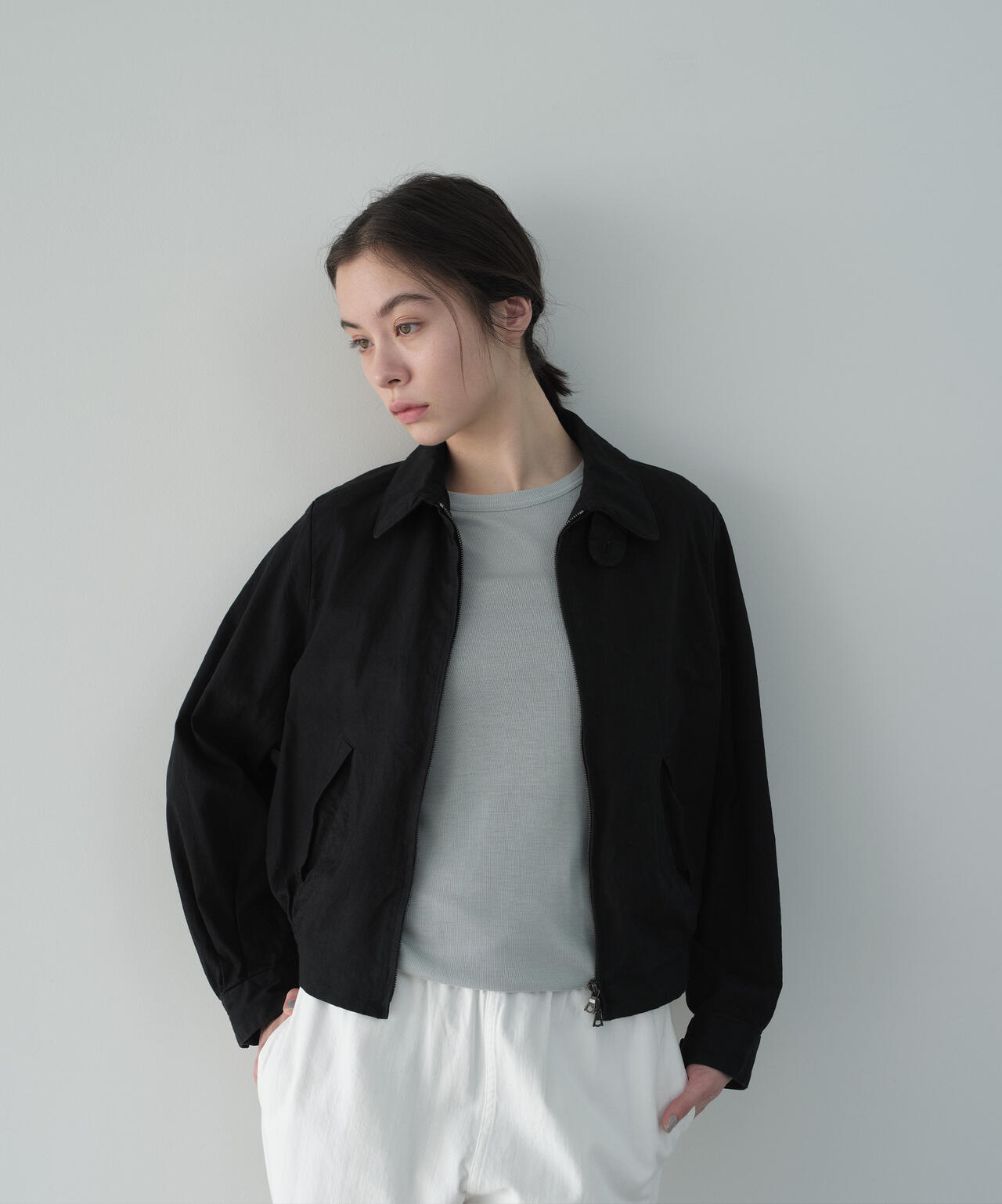 STUDIO NICHOLSON / RIB LYOCELL JERSEY SHORT SLEEVE T-SHIRT