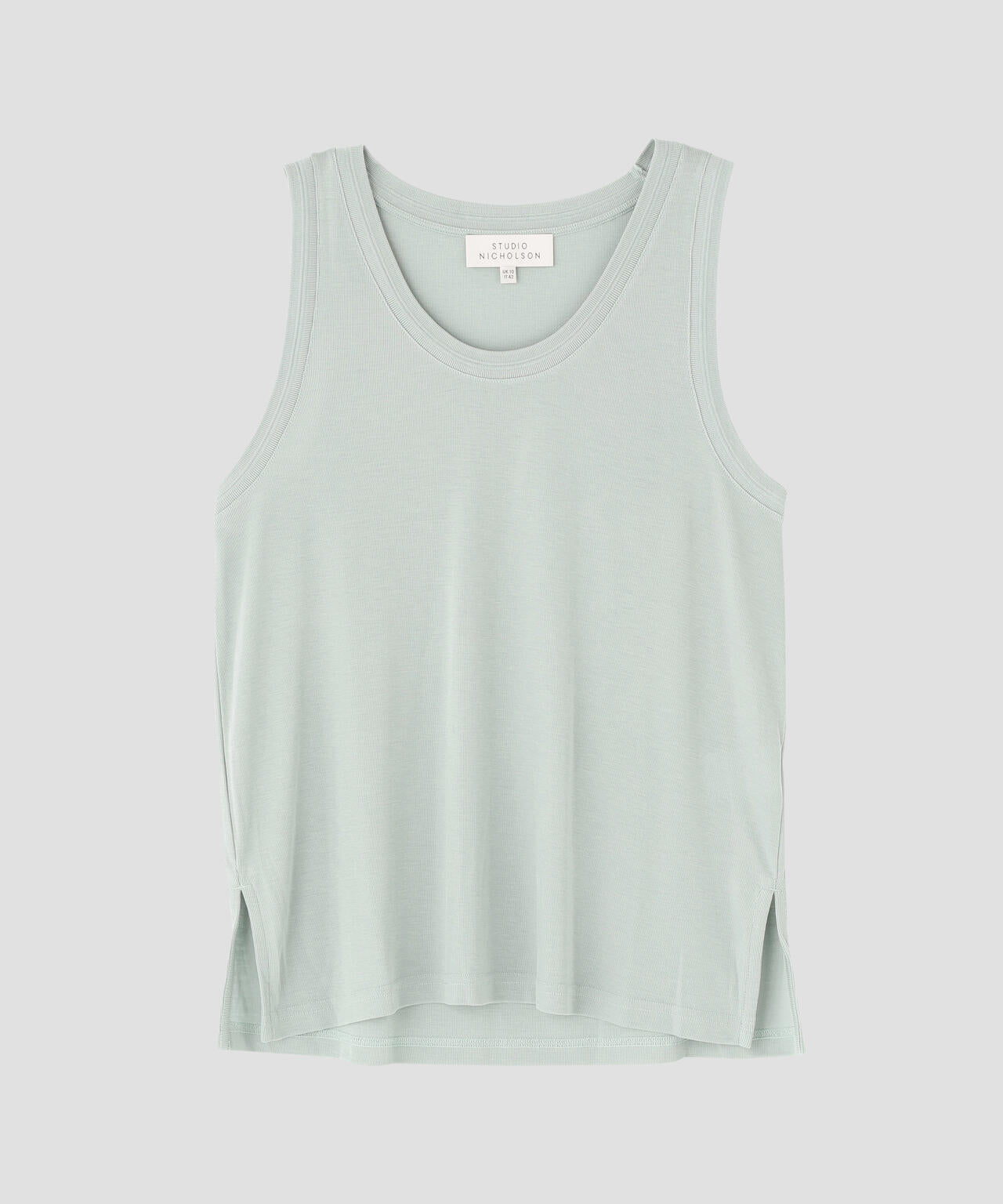 STUDIO NICHOLSON / RIB LYOCELL JERSEY SCOOP NECK VEST