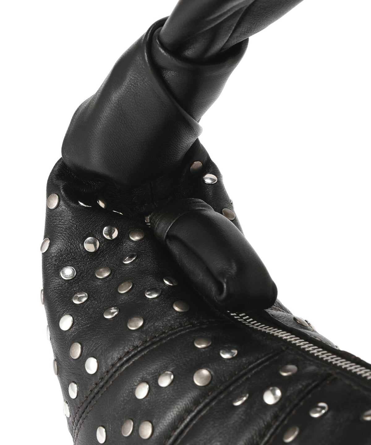 LEMAIRE / STUDS DOTS MINI FORTUNE CROISSANT BI GALVA