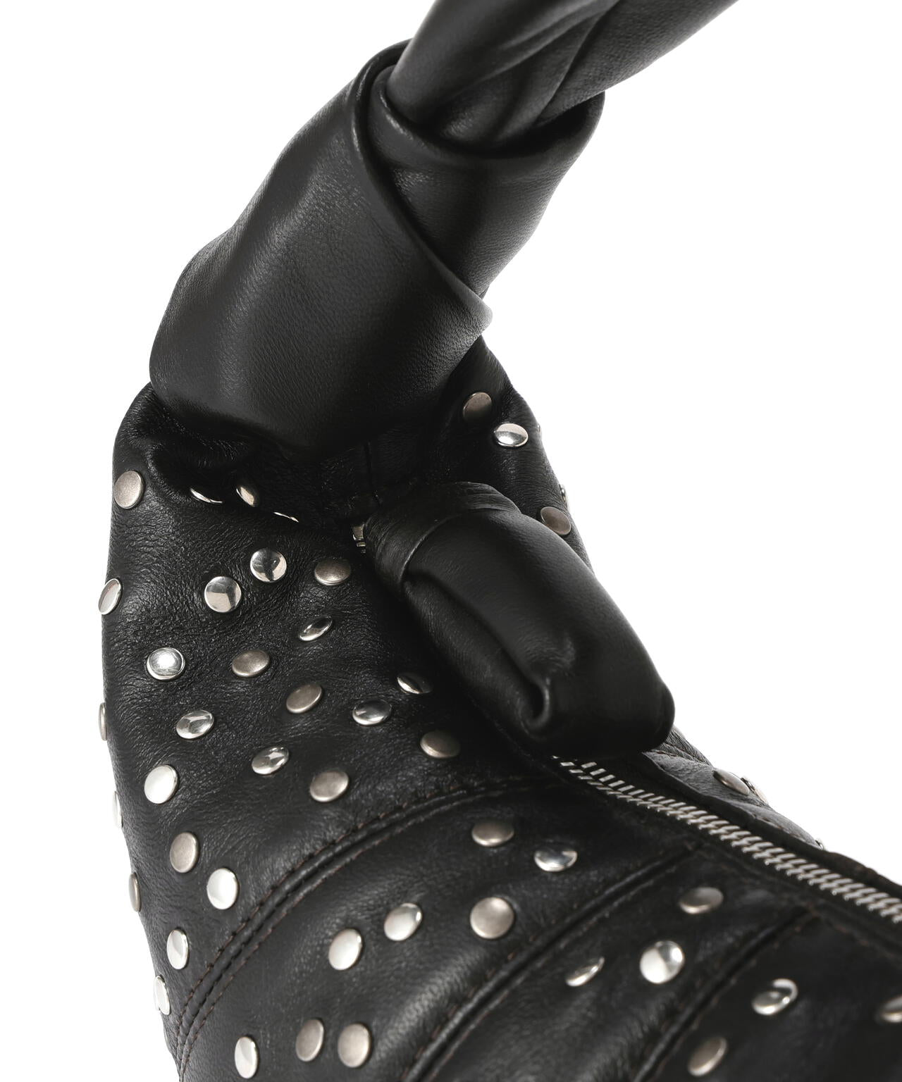 LEMAIRE / STUDS DOTS MINI FORTUNE CROISSANT BI GALVA