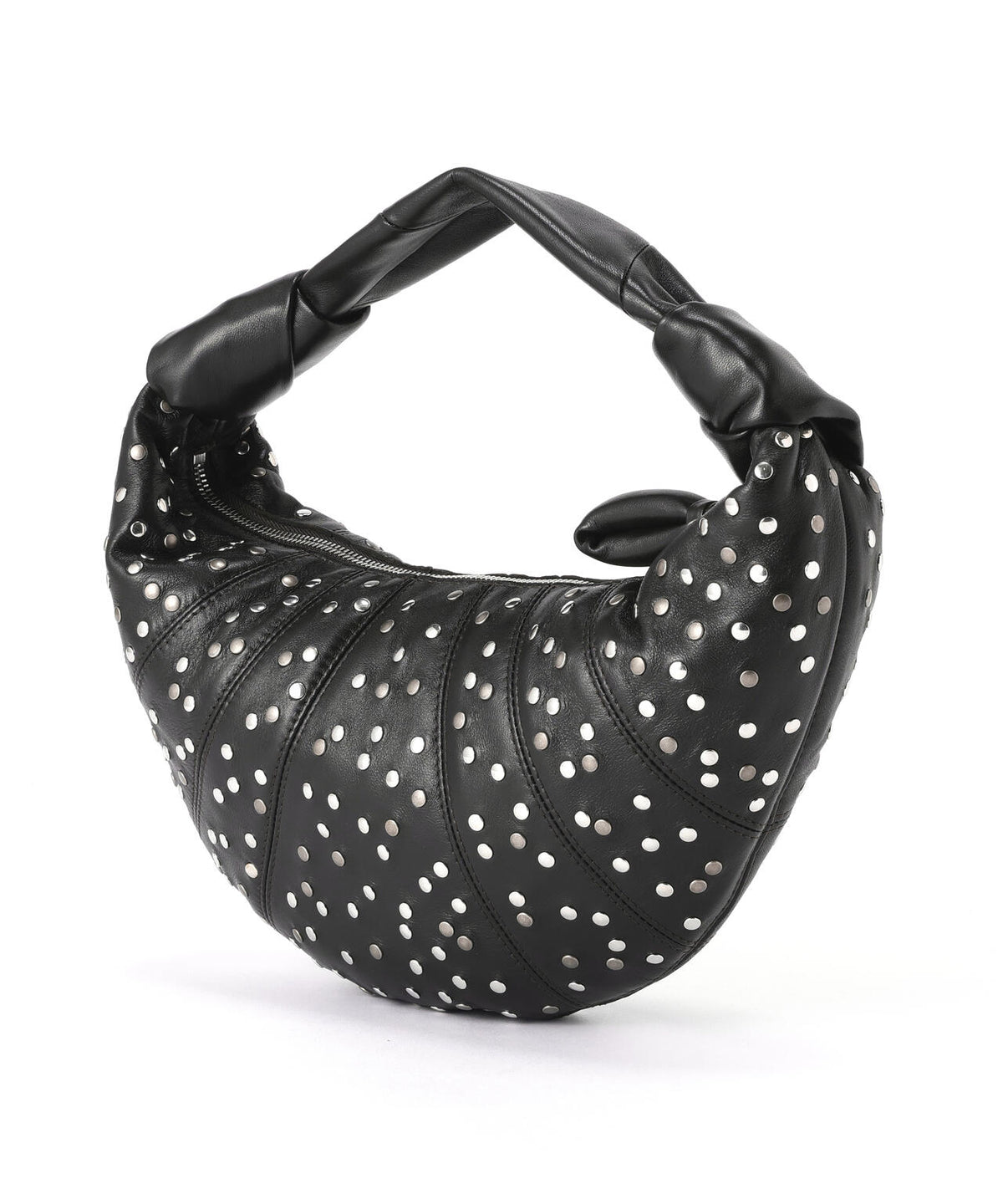 LEMAIRE / STUDS DOTS MINI FORTUNE CROISSANT BI GALVA