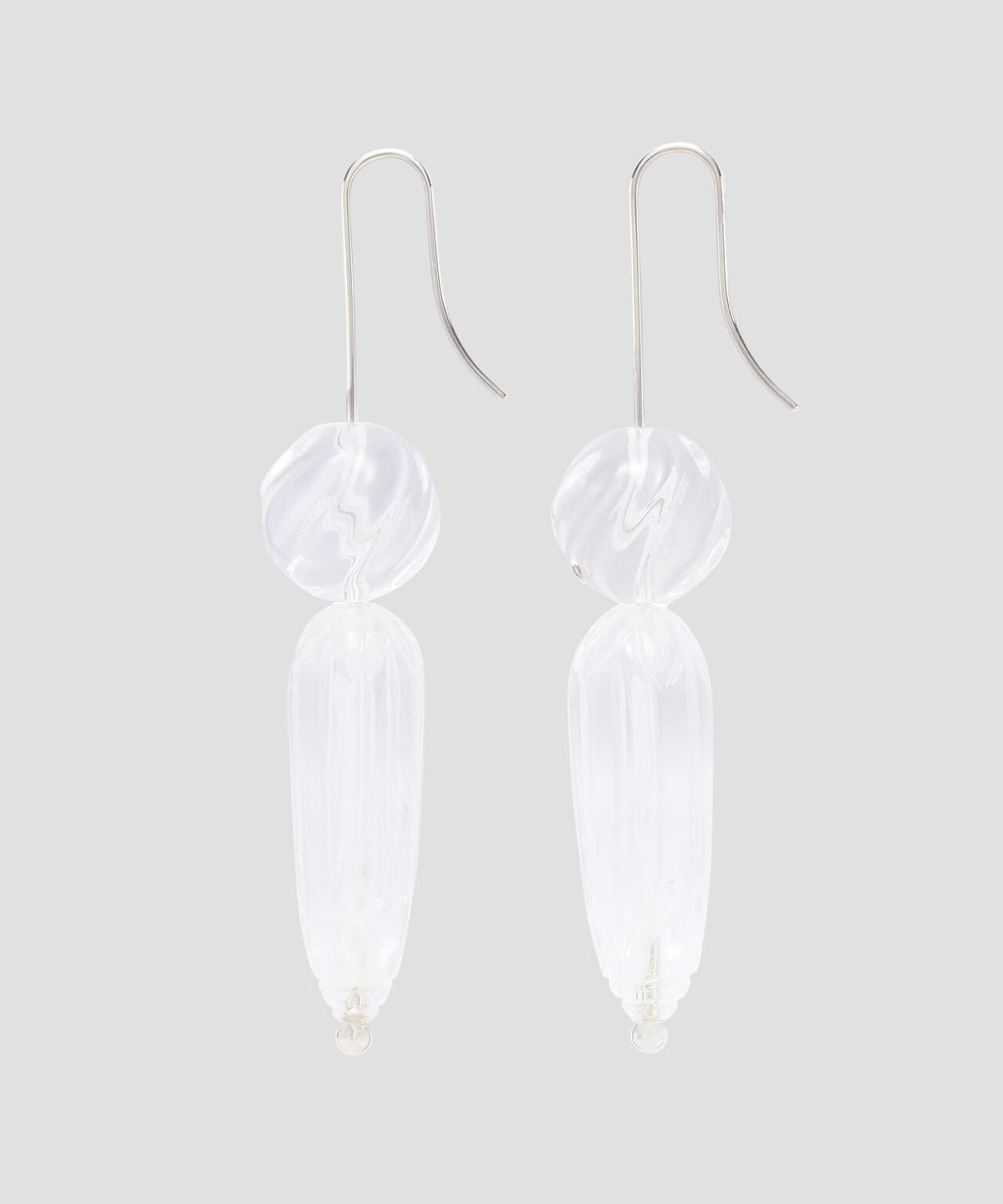R.ALAGAN / HISHI DROP EARRINGS / CLEAR