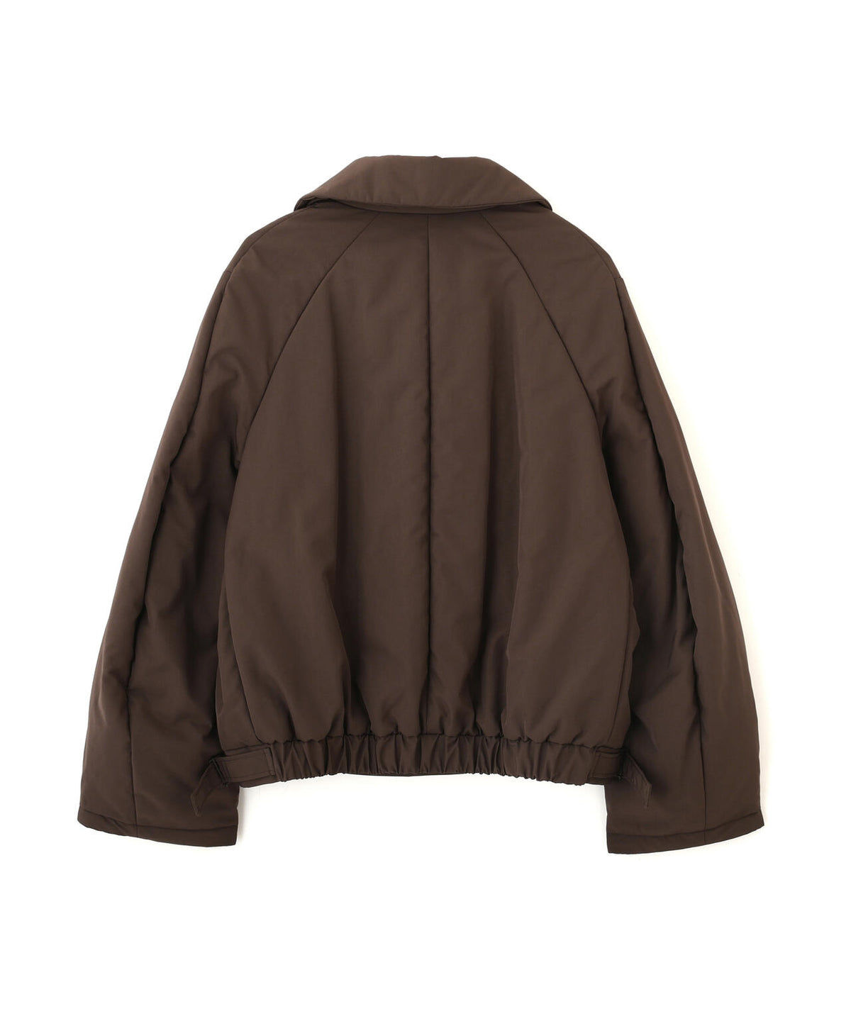 ATON / TWIST NYLON TAFTA SHORT DOUBLE BREASTED COAT