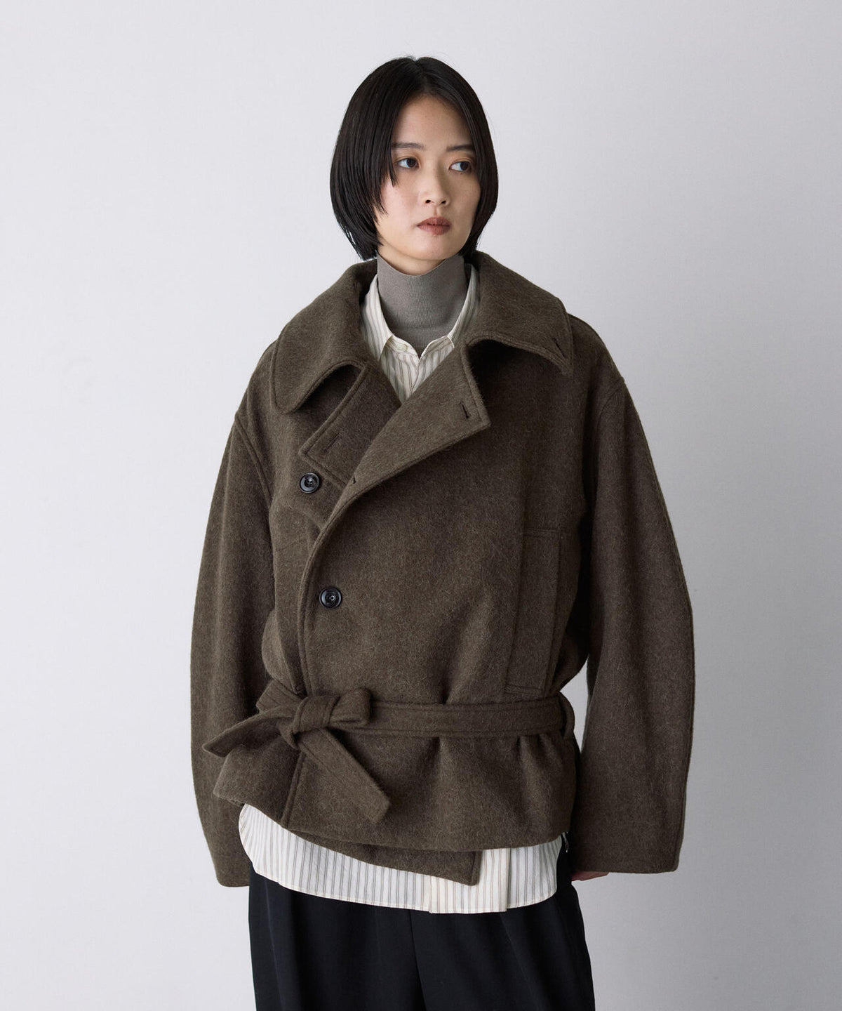 LEMAIRE / SHORT WRAP COAT WOMEN